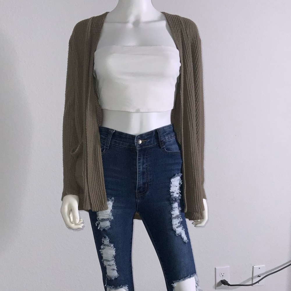 Lightweight Taupe Cardigan